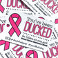 Breast Cancer Awareness Ducking Tags