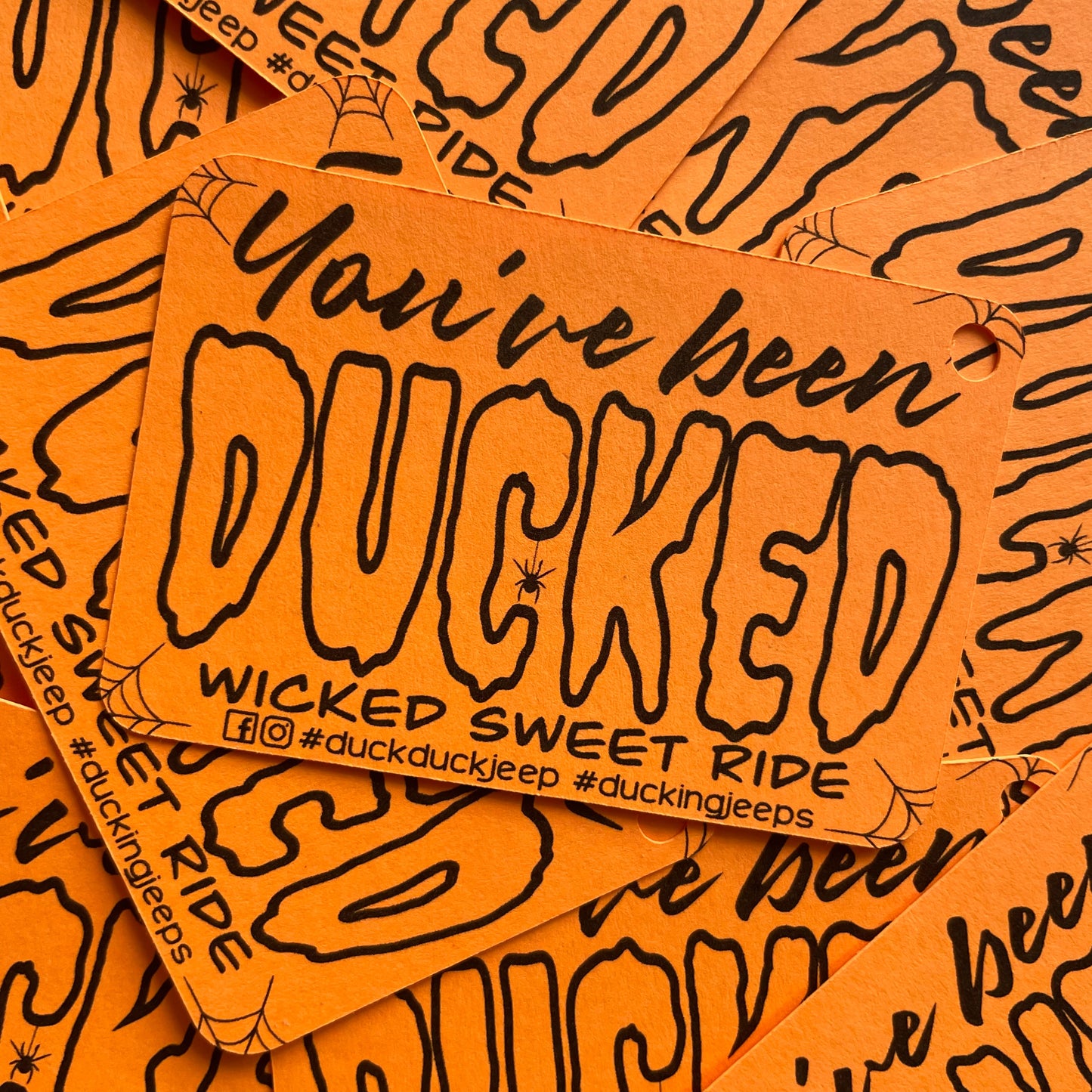 Colorful Spider Duck Tags