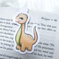 Brontosaurus Cartoon Dino Magnetic Bookmark