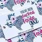 Pink Leopard Print State Tags