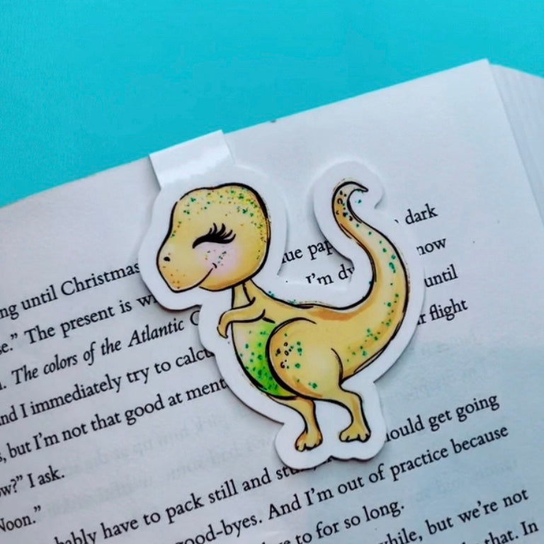 T-Rex Cartoon Dino Magnetic Bookmark