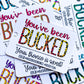 Animal Print Buck Buck Bronco tags