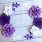 Purple and White Flower Wall Decor