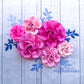Set of Pink Ombre Paper Flowers