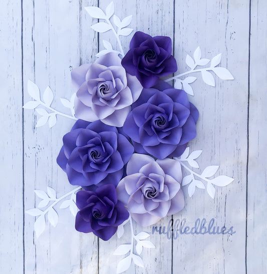 Purple Paper Flowers