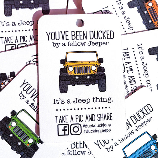 You've been Wrangler Print Duck Tagged by a jeep.