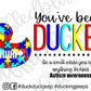 Autism Awareness Duck Tags