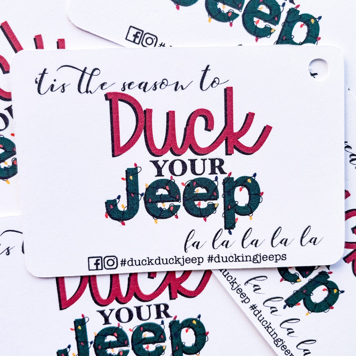 Duck Your Jeep Holiday Tag