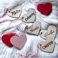 Wooden Heart Basket Tags