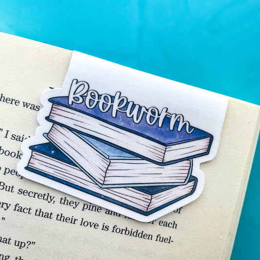 Bookworm Bookstack Magnetic Bookmark