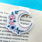 Floral Moon Magnetic Bookmark